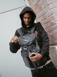 "BLACK CHROME" BACKPACK