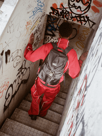 "BLACK CHROME" BACKPACK