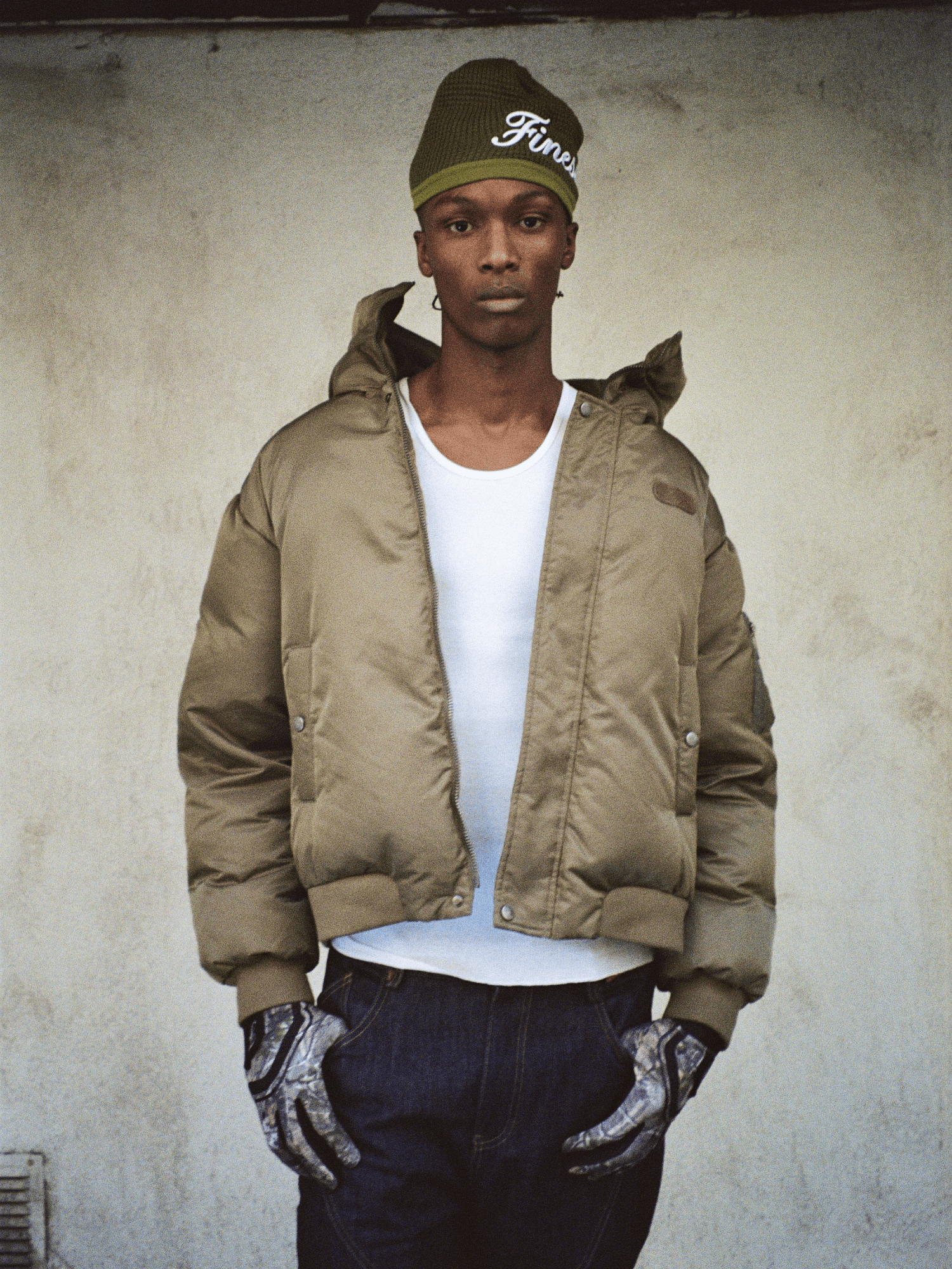 FINESSE* MERCENARY GREEN BOMBER