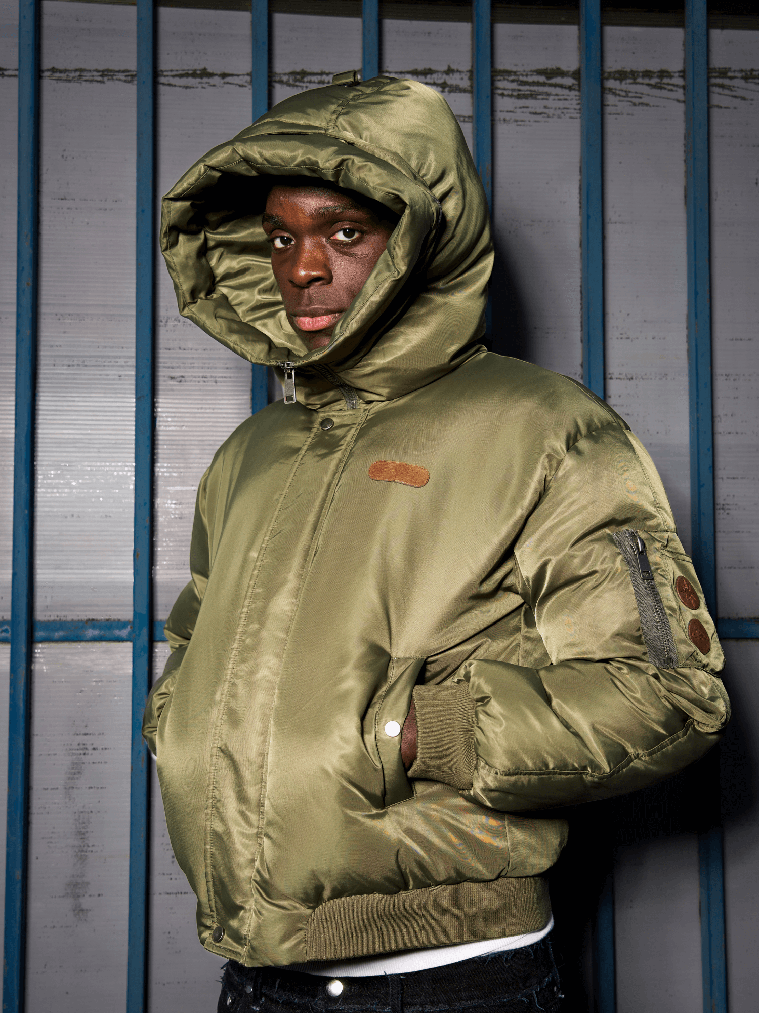 FINESSE* MERCENARY GREEN BOMBER