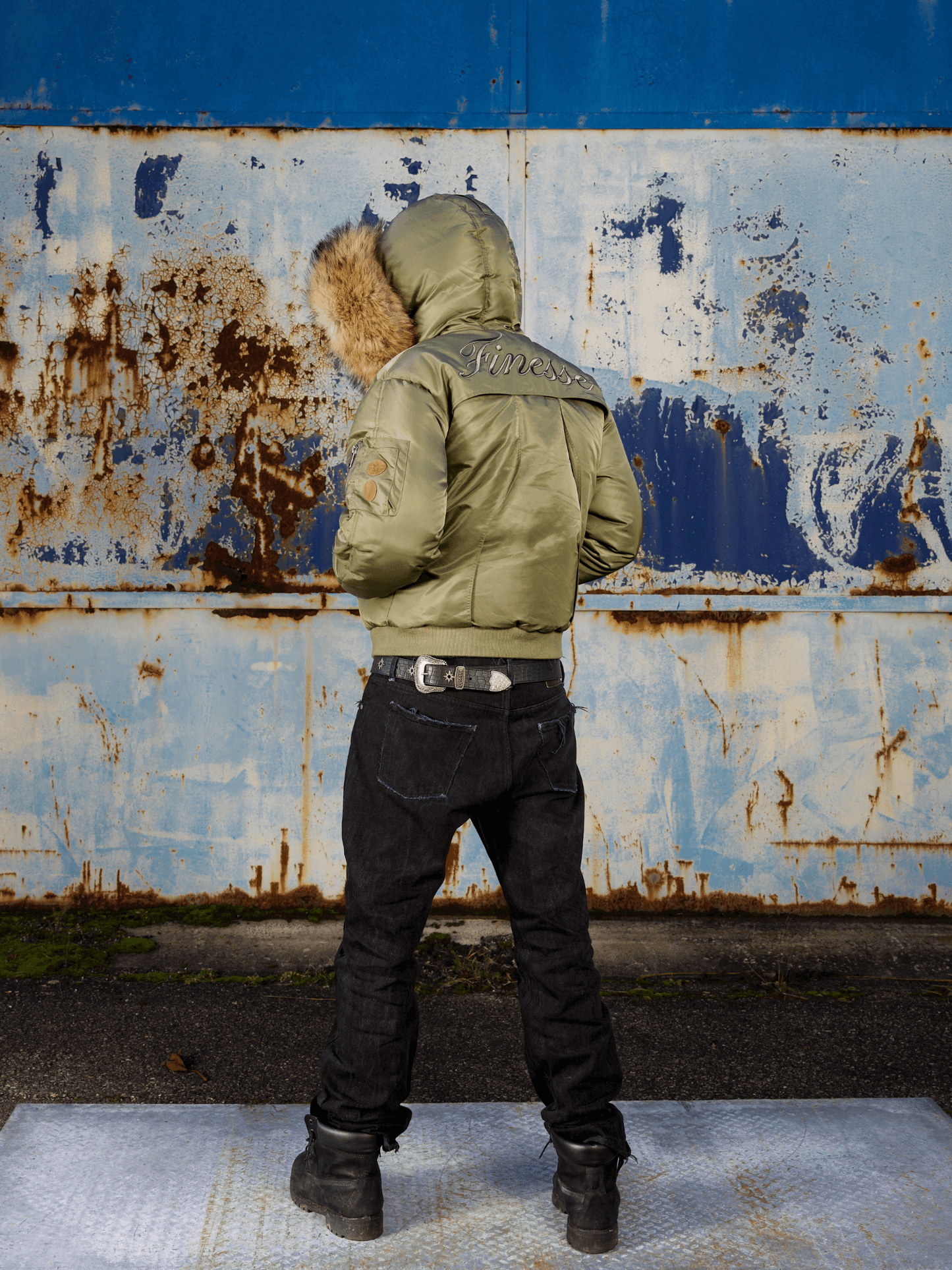 FINESSE* MERCENARY GREEN BOMBER