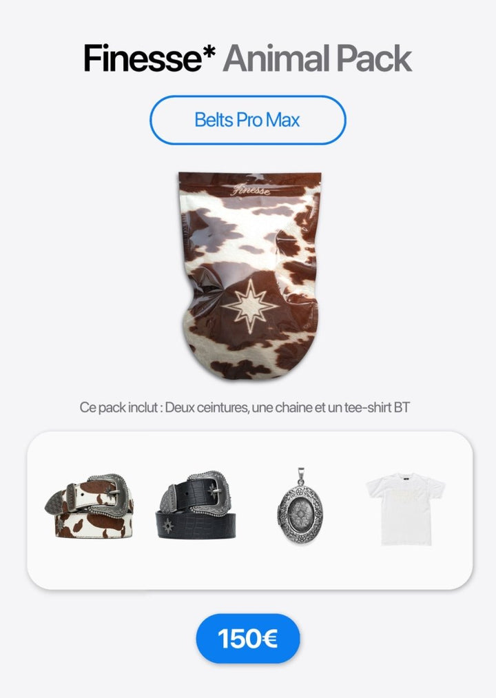Packshot du bundle Finesse Animal Pack regroupant plusieurs pièces