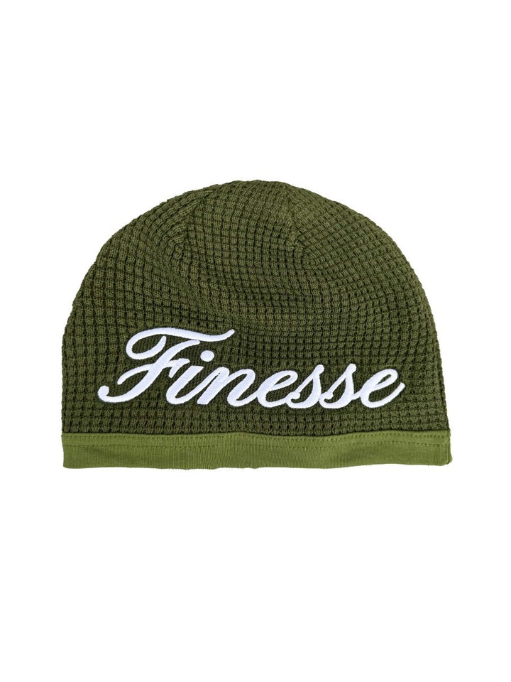 WAFFLE GREEN BEANIE