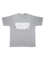 “BUSINESS THERAPY” KHAKI PUFF TEE