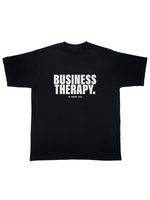TEE "BUSINESS THERAPY" BLACK PUFF