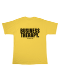 “BUSINESS THERAPY” YELLOW PUFF TEE