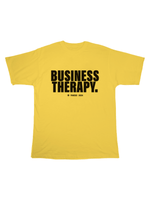 “BUSINESS THERAPY” YELLOW PUFF TEE