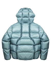 "ALIVE" PUFFER JACKET - ICE BLUE
