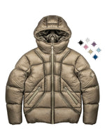 "ALIVE" PUFFER JACKET - LIGHT BRONZE
