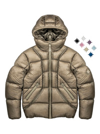 "ALIVE" PUFFER JACKET - LIGHT BRONZE