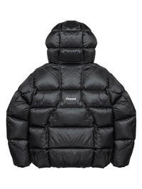 "ALIVE" PUFFER JACKET - BLACK