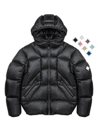 "ALIVE" PUFFER JACKET - BLACK