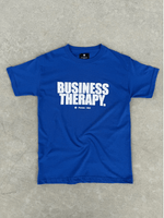 “BUSINESS THERAPY” TEE BLUE PUFF