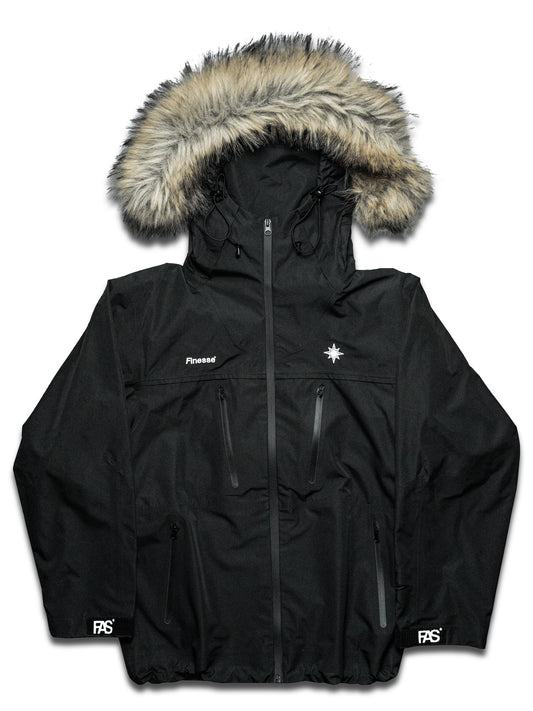 FAS Hardshell noire présentée en packshot sur fond blanc