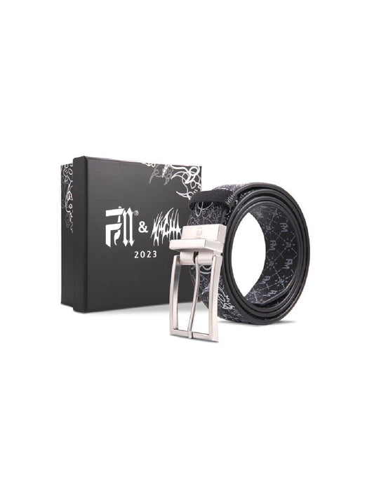 Ceinture FM-X Michabilous Belt avec sa boîte, présentée sur fond blanc.