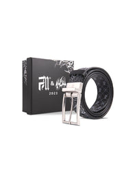 Ceinture FM-X Michabilous Belt avec sa boîte, présentée sur fond blanc.