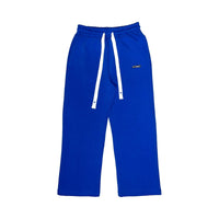 Finesse Air Cotton Sweatpants bleu présenté à plat.