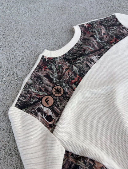 Vue arrière du Finesse Military Top-Camo, photo détaillée montrant les finitions et motifs camouflage.