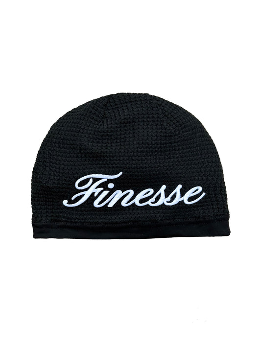 Bonnet Finesse Waffle Beanie en à-plat fond blanc.