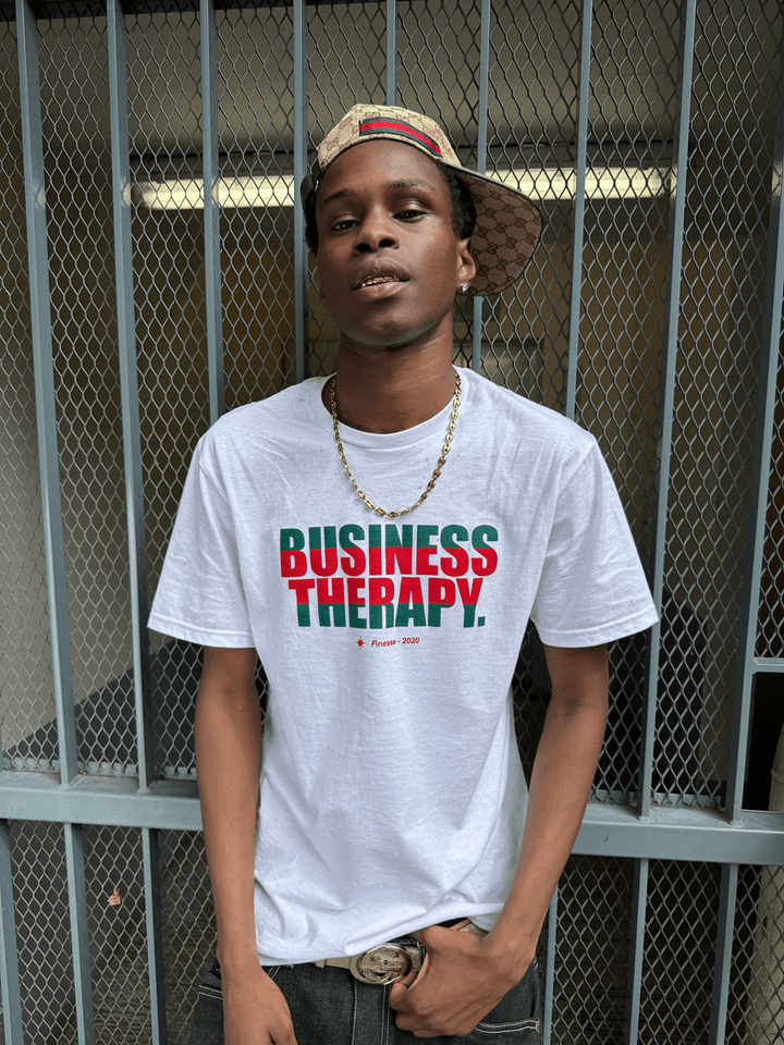 TEE "BUSINESS THERAPY" - FUCCI WHITE