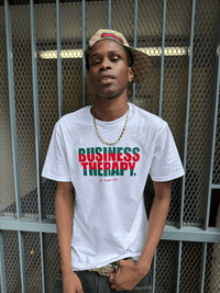 TEE "BUSINESS THERAPY" - FUCCI WHITE
