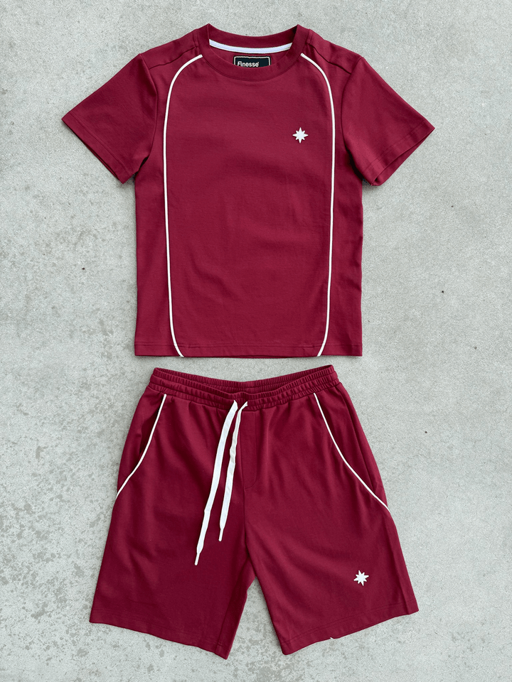 BIG LINE SHORT - BORDEAUX