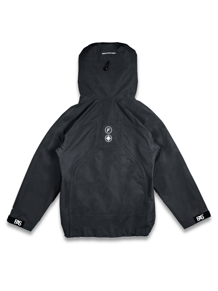 "FAS" WATERPROOF JACKET BLACK