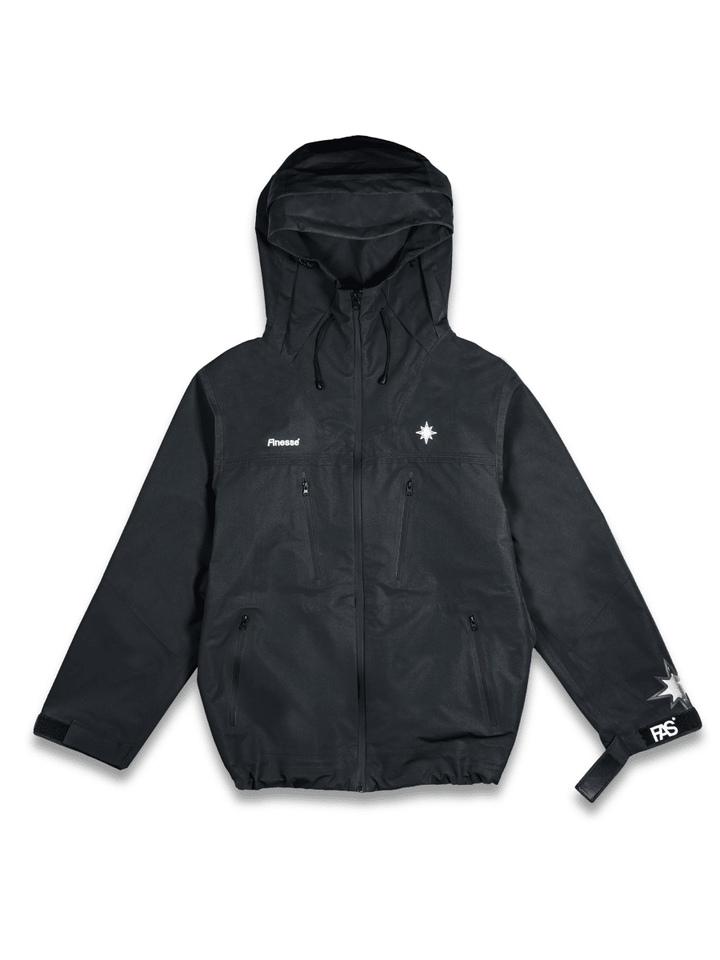 "FAS" WATERPROOF JACKET BLACK