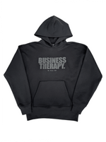 BLACK ON BLACK PUFF “BUSINESS THERAPY” HOODIE