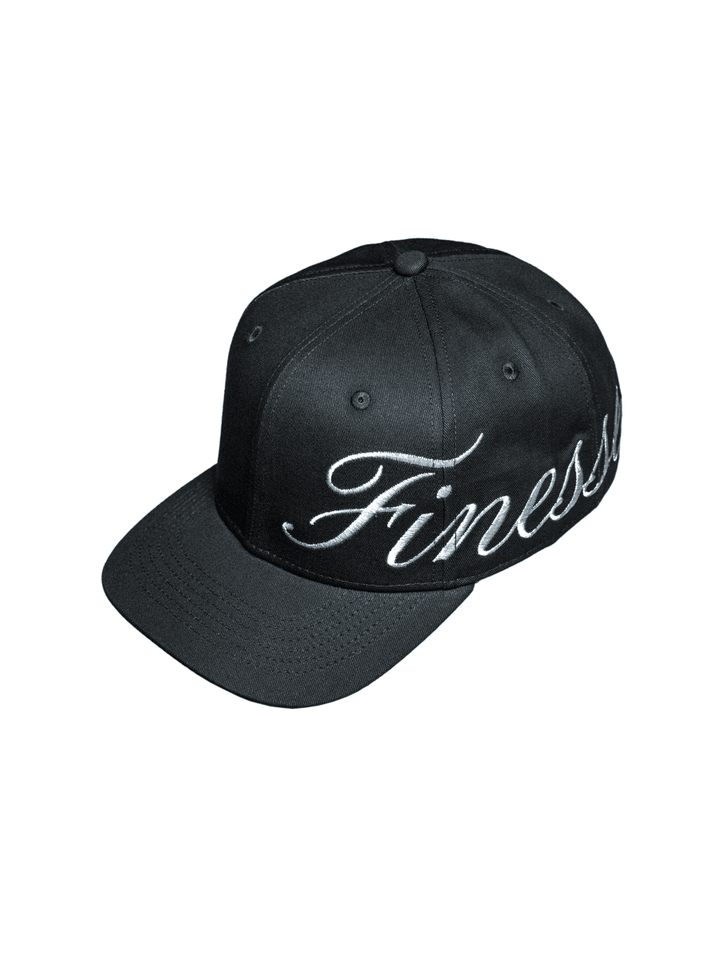 Casquette Finesse Sign Cap noire présentée en packshot sur fond blanc