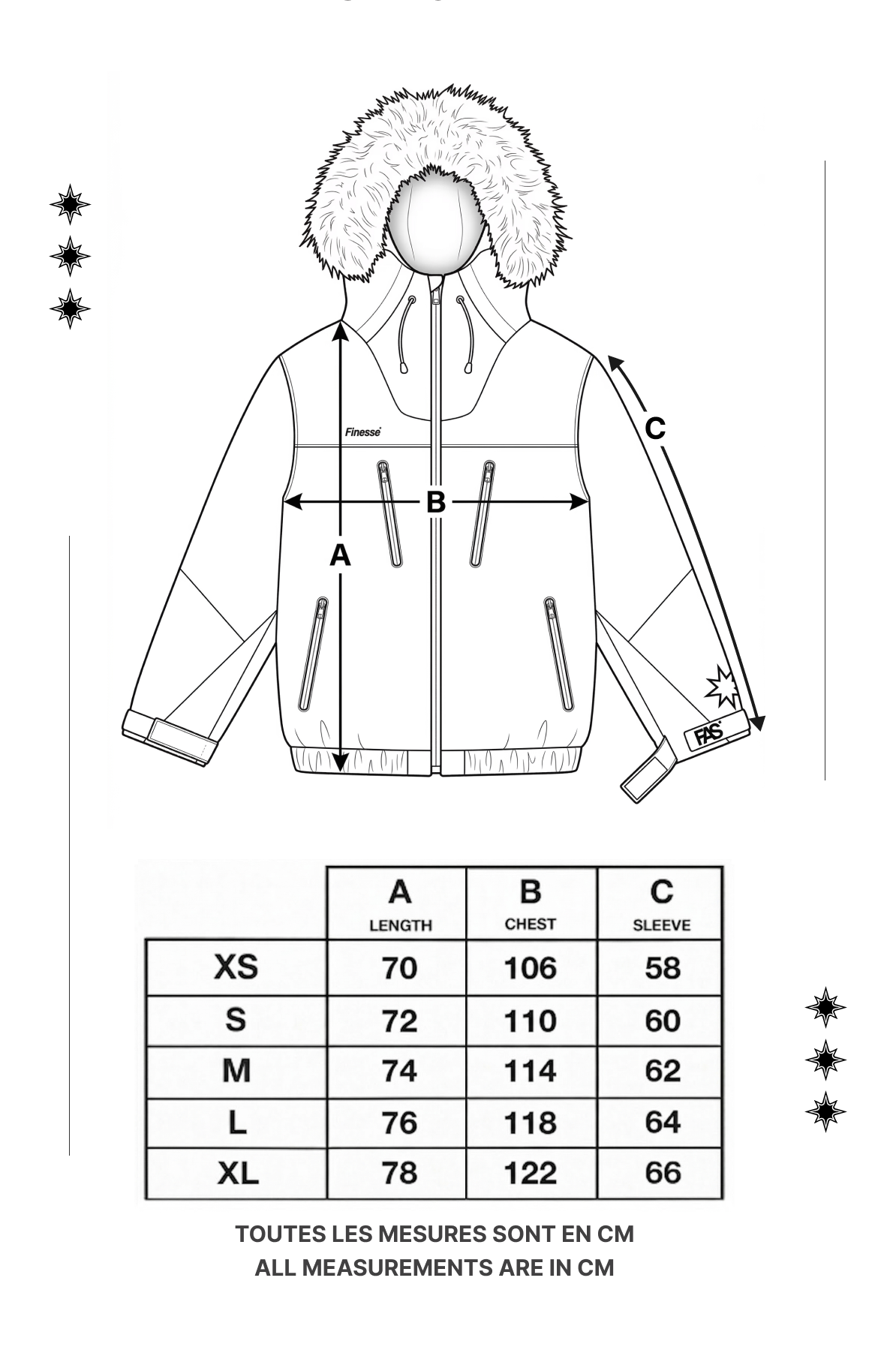 GUIDE DE TAILLE