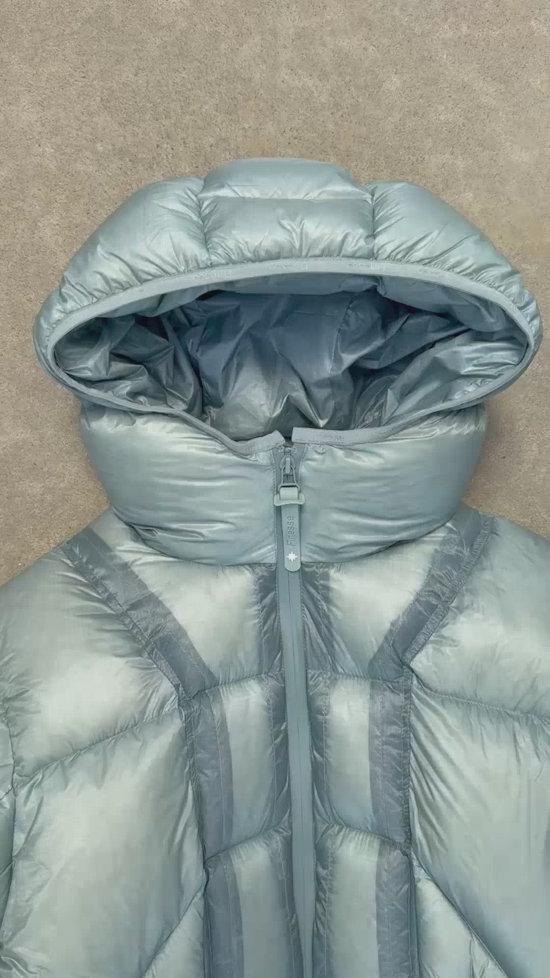 FINESSE* ALIVE PUFFER JACKET  [ICE BLUE]